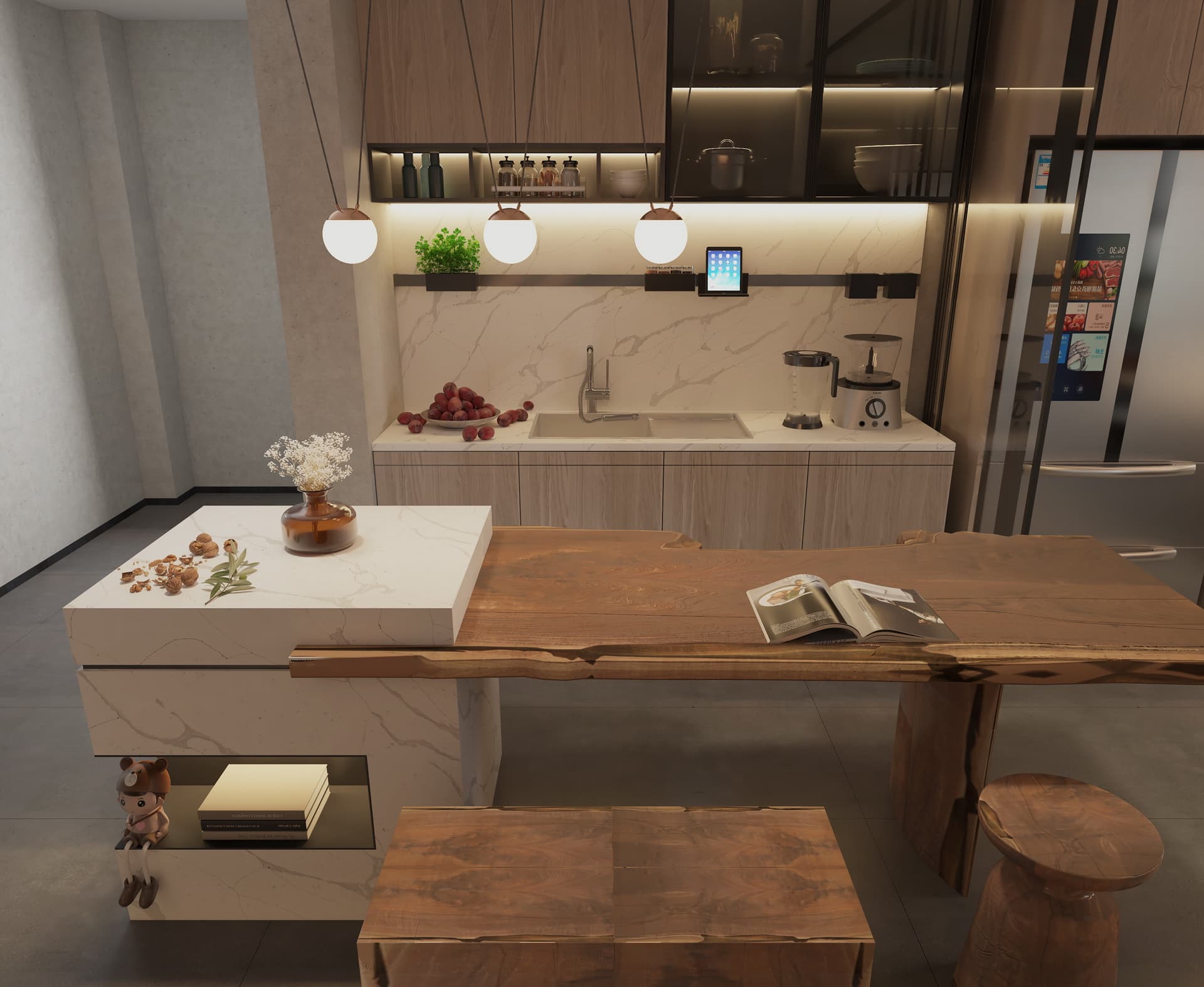 A Harmony of Tranquility: Exploring the 6077 Calacatta Andes with Linnstone
