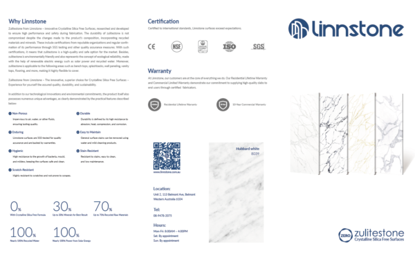 Linnstone Crystalline Silica Free Surfaces Booklet